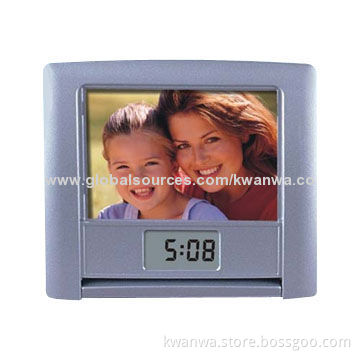 2014 Digital Novelty Funny Photo Frame with Talking Clock, Good Promotional Item